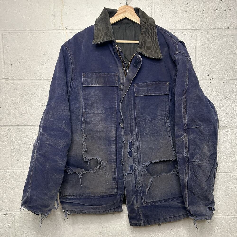 Vintage Carhartt Quilted Artic Jacket “Midnight Navy” C26 MDT - Picture 1 of 10